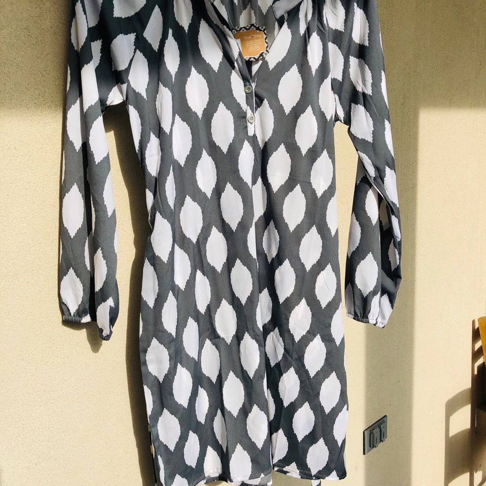 Blossom Boutique Natural Ikat Shirtdress.